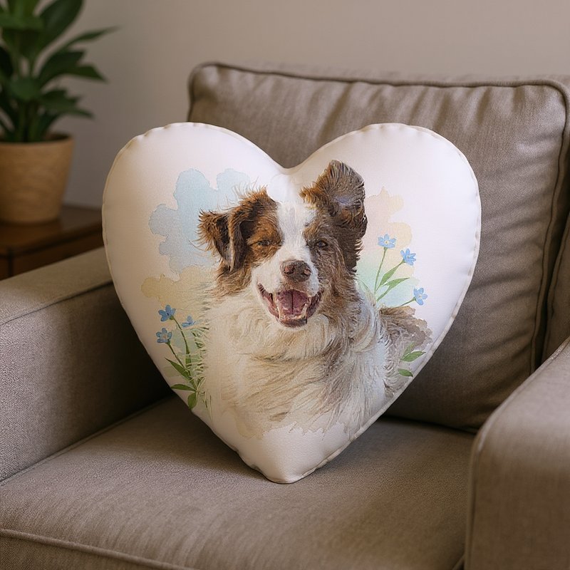 Heart pillow memorial keepsake