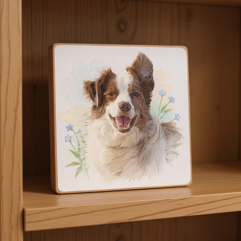 Wood print memorial keepsake